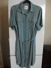 LADIES NEXT BLUE STRIPED LINEN