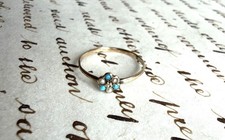 Antique 9ct Gold, Turquoise &