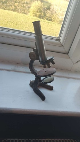 Vintage microscope metal - microscope,