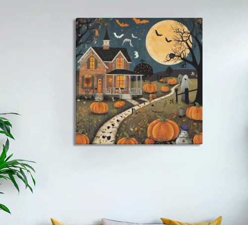 Wall decor framed 12x12 canvas - wall,