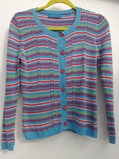 Cath Kidston Cotton Cashmere Cardigan M soft lightweight 