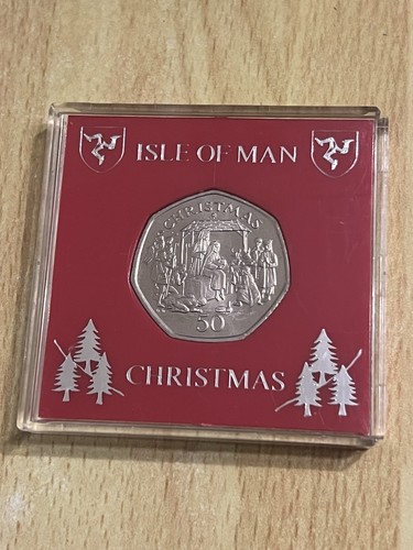1991 isle man christmas 50p - isle, of