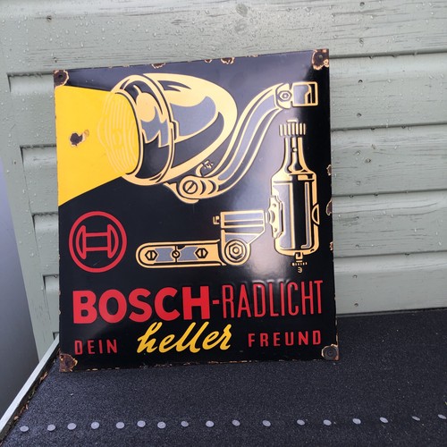 Bosch enamel advertising sign - enamel,