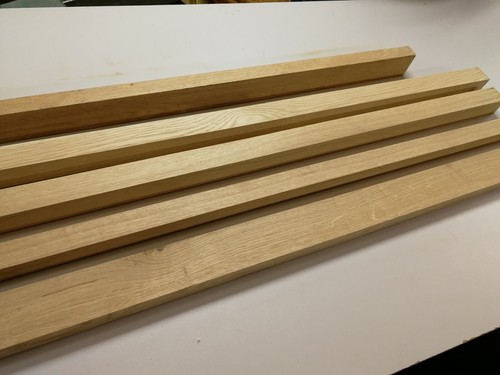Solid oak flat threshold - oak, strip