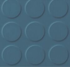 Beautiful Polyflor SaarFloor Noppe rubber floor tiles. Shade: Cool Blue (21m²)
