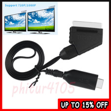 SCART to HDMI Converter Cable SCART HDMI OLD DVD TO HD TV Video Adapter Lead 1m