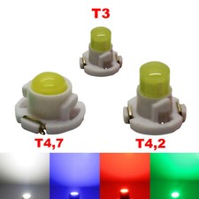 T3 T4.2 T4.7 LED COB White Red Speedometer Lights Instruments Fits VW Golf
