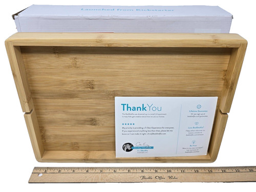 Bamboo tray floating shelf - floating,
