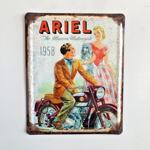 Ariel 1958 tin sign - , retro