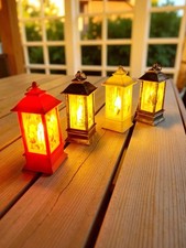 Set of 4 LED Glow Lanterns