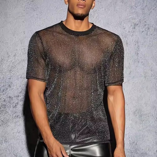 Men sequin shiny - shiny, ultra-thin