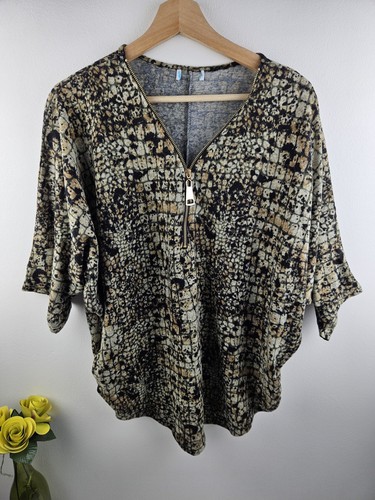 Snake print dolman sleeve - snake,