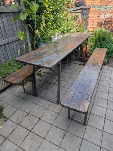 Vintage german beer - beer, garden
