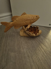 Small Teak Fish Sculpture