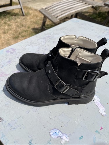 Clark black girls boots - girls,