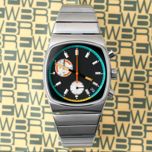 Retro chronograph watch rouge - retro,