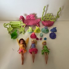 Disney Fairies Tinkerbell Mini Fashion Doll Bundle Toy Playset Pixie 