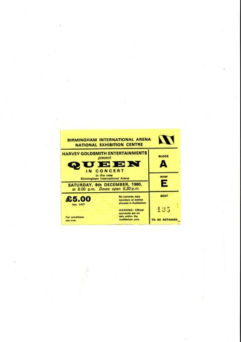 Queen 1980 nec - nec, birmingham