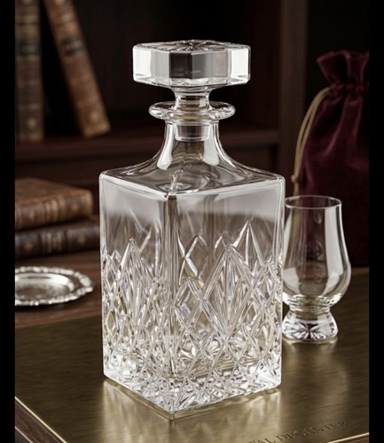 Lead crystal cut glass - cut, whisky