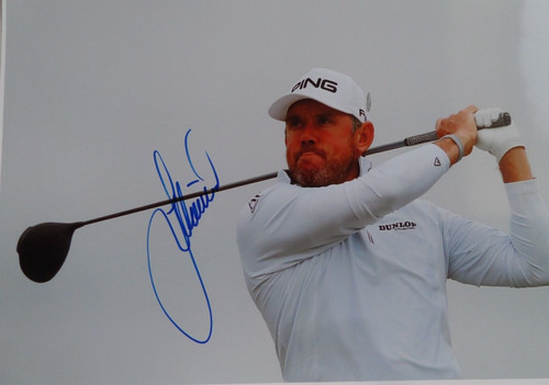 Lee westwood autographed - westwood, a4
