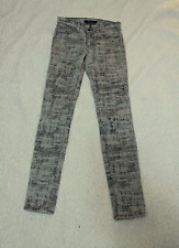 J Brand Super Skinny jeans Fog black white 28'' size 10 casual pants