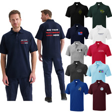 Personalised Custom Polo Shirt Custom Printed Logo Unisex Stag Work Wear Uniform