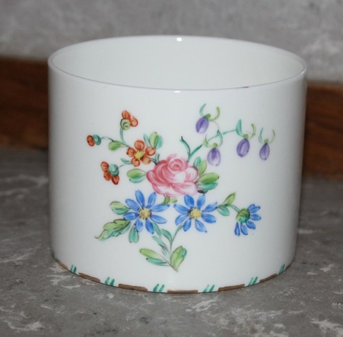 Vintage porcelain pot floral - pot,
