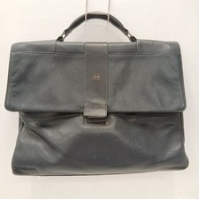 Piquadro Satchel Briefcase Bag Navy Blue Leather Laptop Work Travel RMF30-RP