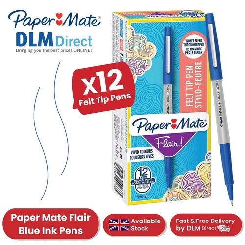 Paper mate flair blue felt - flair,