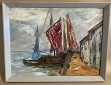 Vintage Framed Oil Painting of