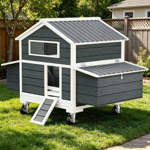 Mobile chicken coop wheels - mobile,