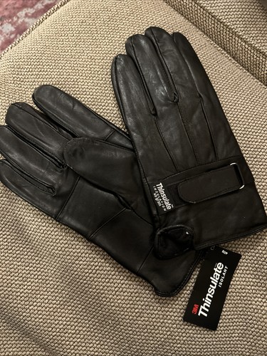 100 black leather gloves - black,