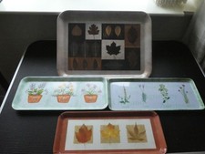 MELAMIME SERVING TRAYS, 3 x SANDWICH TRAY'S PLUS 1 x LARGE TRAY