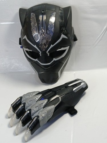 Black panther mask and claw - black,