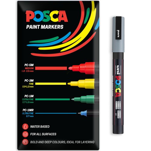 Posca paint marker pens 3m - posca, pc-3m