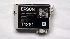 Epson T1281 Black Ink Cartridge Empty Genuine Original No Marks Needs Refilling