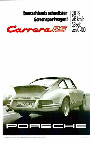 Porsche poster carrera 7 - poster, 2.7