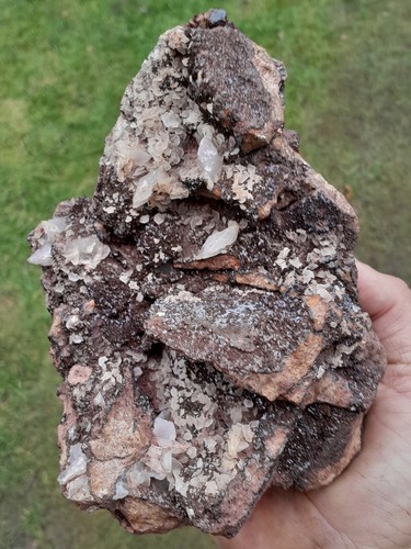 Calcite crystals siderite - calcite,
