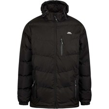 Trespass Mens Padded Casual Jacket Blustery | Quilted Puffer Hooded Coat