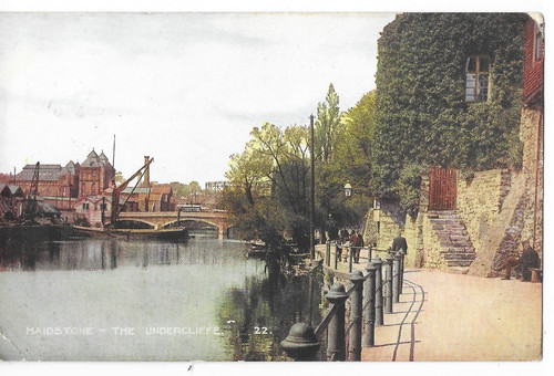 Postcard maidstone view - ,