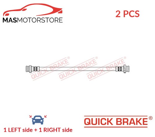 Brake hose line pipe - brake, rear