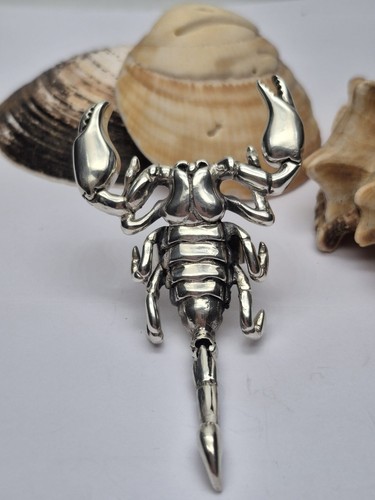 Huge sterling silver scorpion - huge,