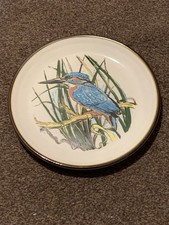 Purbeck Pottery Kingfisher Display Plate. 7 Inches Across.