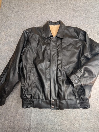 Vintage mens black faux - black,