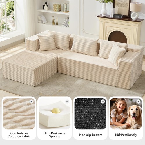 268cm modular sectional - modular, memory