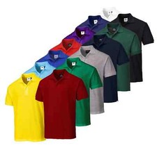 Portwest B210 Naples Work Polo Shirt Comfortable Durable Casual Wear Small - 3XL