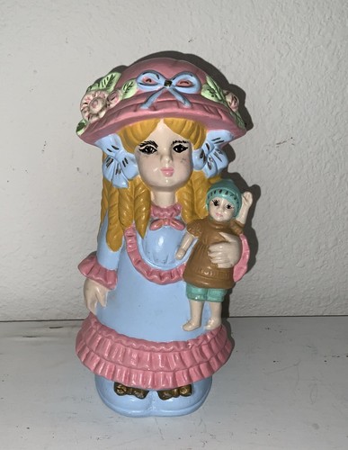 Vintage 1970 ceramic girl - ceramic,