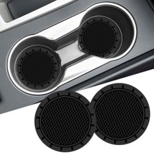 2x Black Vehicle Rubber Cup