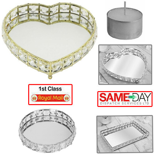 Silver gold mirror - gold, diamante