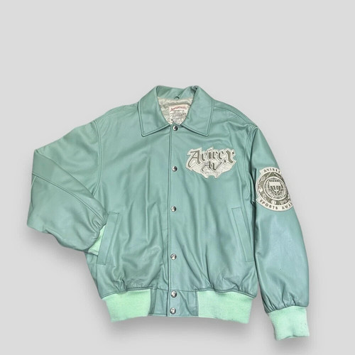 Men olive green - green, genuine